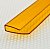 Профиль Кронос торцевой П 4 мм L=2,1 м, оранжевый
